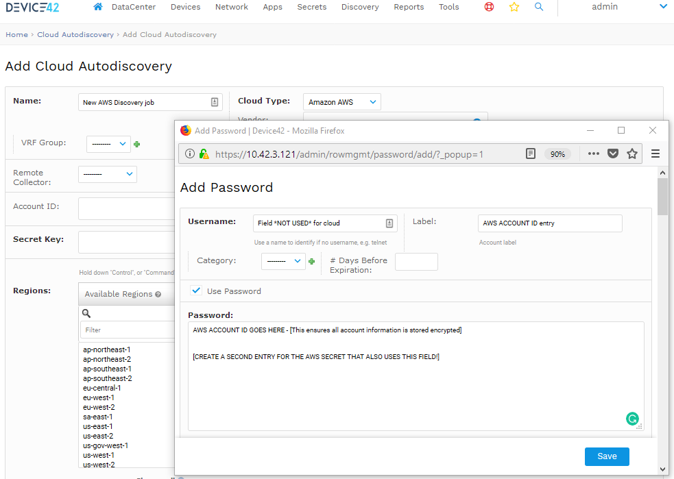 Cloud Auto-Discovery | Device42 Software